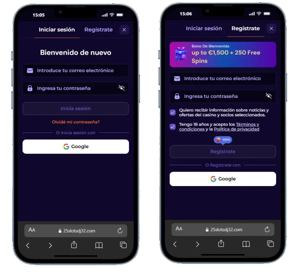 Slotdj Login y Registro